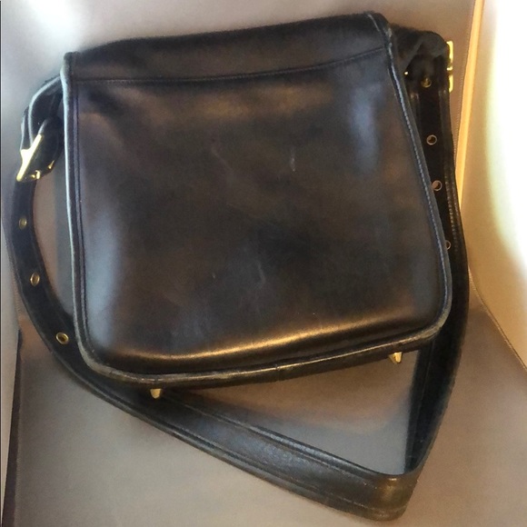 Black leather Coach bag / satchel - vintage - Picture 3 of 9